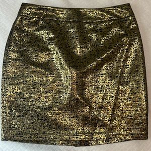 AGB Gold Brocade Skirt - Size 8